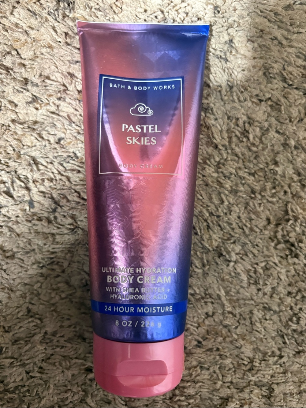 Bath & Body Works Pastel Skies Body Cream — Pink, Purple, Blue